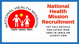 NHM Recruitment 2024. National Health Mission Jobs. NHM Vacancy